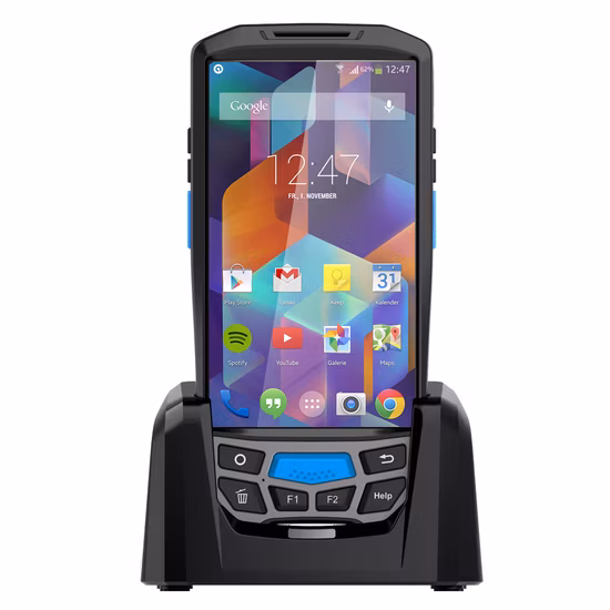Bluetooth Android Handheld PDA Barcode Scanner with UHF NFC Reader